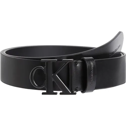 Belts, male, , Size: 100 CM Round Leather Belt - Calvin Klein - Modalova