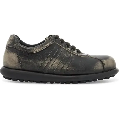 Distressed Leather Sneakers with Front Lacing , female, Sizes: 7 UK, 5 UK, 3 UK - Camper - Modalova