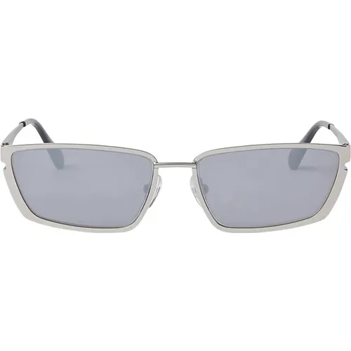 Richfield Cat-Eye Sunglasses , unisex, Sizes: 56 MM - Off White - Modalova