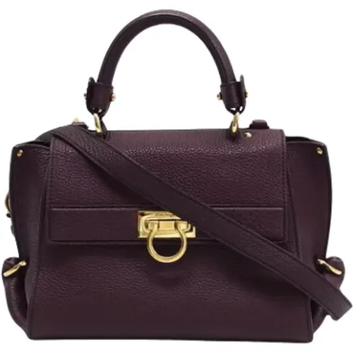 Pre-owned Leather handbags , female, Sizes: ONE SIZE - Salvatore Ferragamo Pre-owned - Modalova