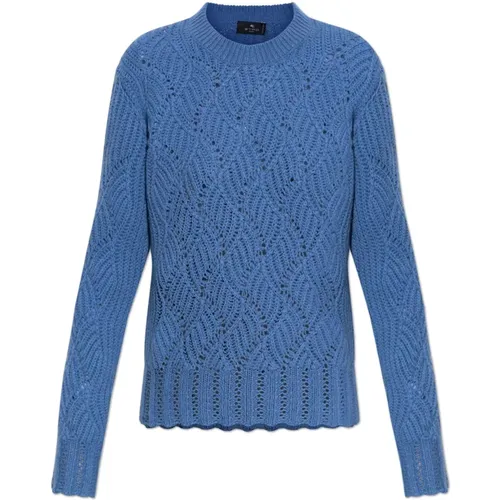 Cashmere Knitwear, female, , Size: 2XS Cashmere sweater with a crew neckline - ETRO - Modalova