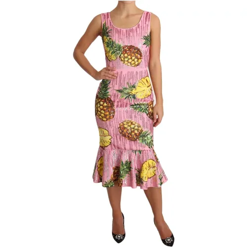 Pineapple Special Piece Midi Dress - Dolce & Gabbana Pre-owned - Modalova