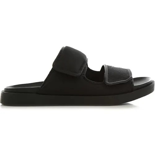 Sliders, male, , Size: 11 US Noos Men`s Slider Sandals - Emporio Armani - Modalova