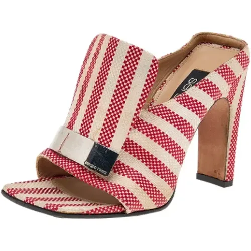 Pre-owned Fabric sandals , female, Sizes: 3 UK - Sergio Rossi Pre-owned - Modalova