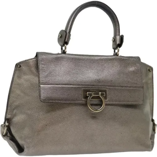 Pre-owned Leder Handtaschen , Damen, Größe: ONE Size - Salvatore Ferragamo Pre-owned - Modalova