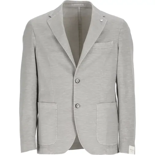 Blazers, male, , Size: 5XL Jackets Grey - Lubiam - Modalova