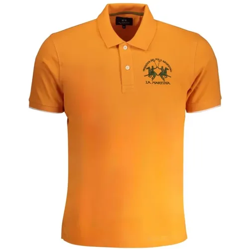 Cotton Polo Shirt with Short Sleeves , male, Sizes: 3XL, XL, 2XL, S, L, M - LA MARTINA - Modalova