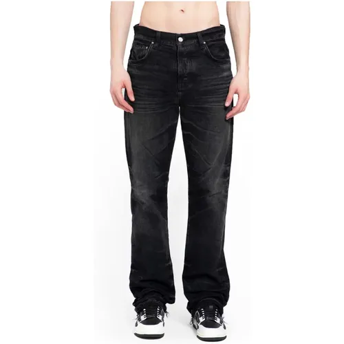 Washed Straight Leg Jeans , male, Sizes: W32 - Amiri - Modalova