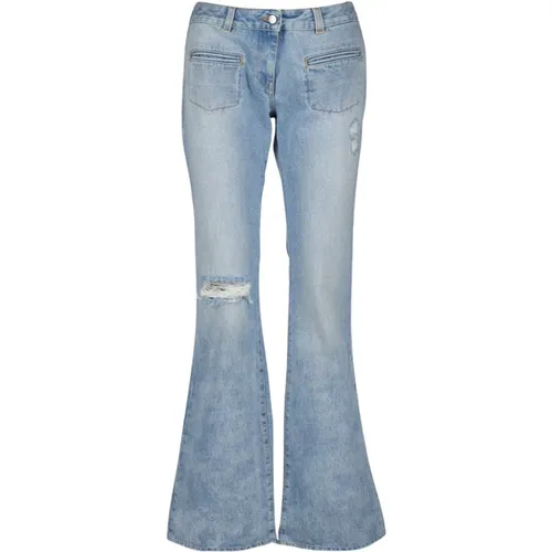 Bootcut-Jeans mit verwaschenem Design , Damen, Größe: W28 - Palm Angels - Modalova