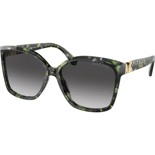 Quadratische Sonnenbrille grün Schildkröte Verlauf - Michael Kors - Modalova