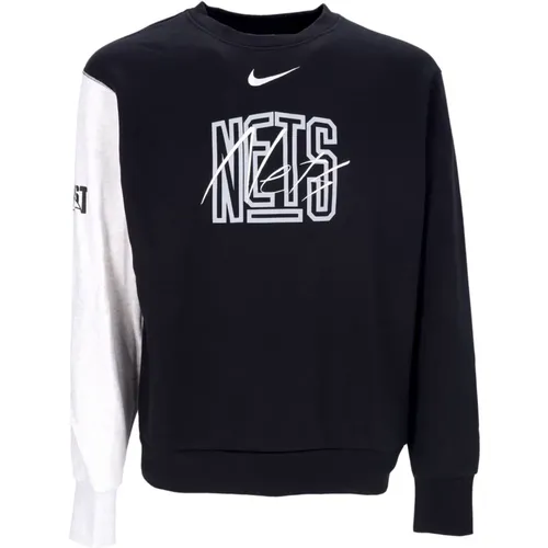 Sportswear, male, , Size: XL Brooklyn Nets Crewneck Sweatshirt - Nike - Modalova