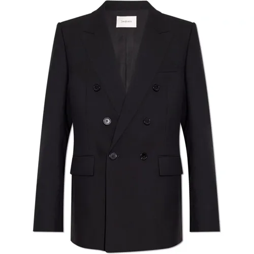 Woolen blazer , male, Sizes: XL - Saint Laurent - Modalova