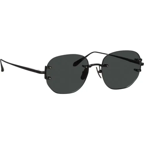 Sunglasses, unisex, , Size: 51 MM Grey SUN Sunglasses - Linda Farrow - Modalova