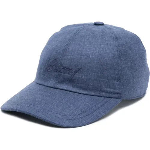 Logo-embroidered baseball cap , male, Sizes: L - Brioni - Modalova