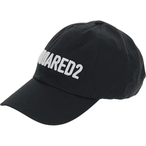 Cotton Logo Hat , male, Sizes: ONE SIZE - Dsquared2 - Modalova