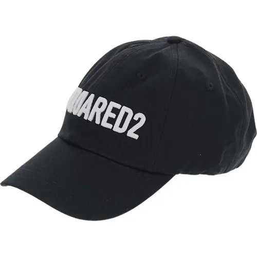 Caps, male, , Size: ONE SIZE Cotton Logo Hat - Dsquared2 - Modalova