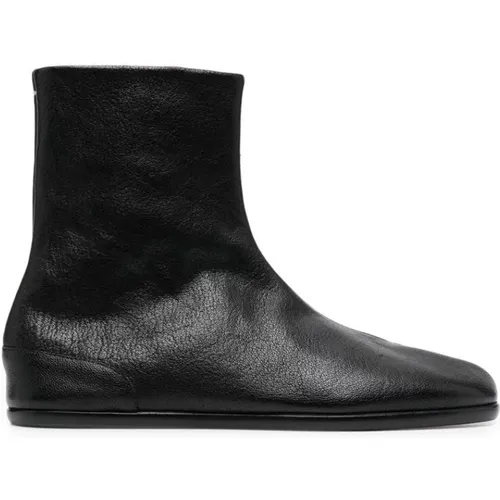 Ankle Boots, male, , Size: 7 US Leather Tabi Toe Ankle Boots - Maison Margiela - Modalova