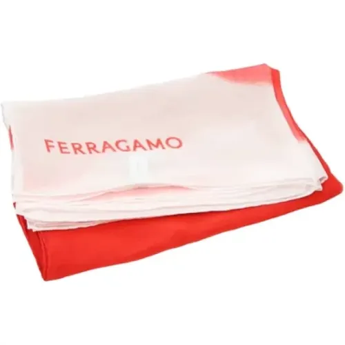 Pre-owned Silk scarves , female, Sizes: ONE SIZE - Salvatore Ferragamo Pre-owned - Modalova