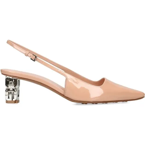 Cube Slingback Pumps Leder Mandel Zehe - Givenchy - Modalova