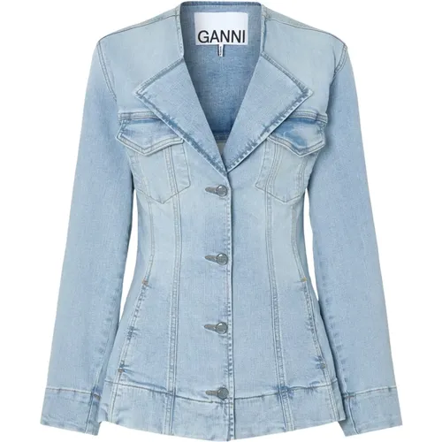 Denim Americana Washed Jackets , female, Sizes: L, M, S, XS - Ganni - Modalova