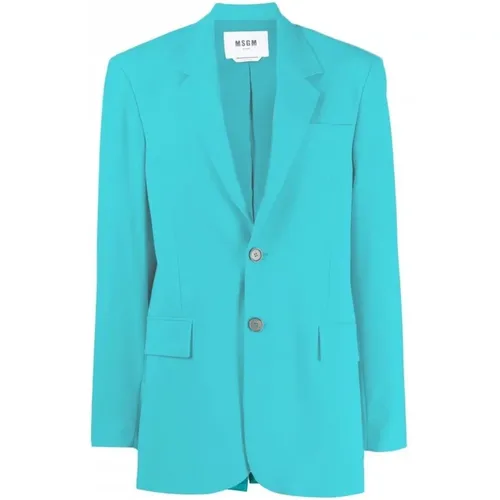 Blazers, female, , Size: XS Blazer - Msgm - Modalova