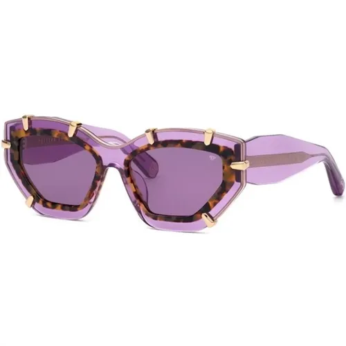 Sonnenbrille Liliac Violet Shiny Transp - Philipp Plein - Modalova