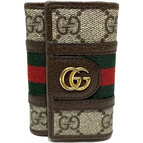 Pre-owned Accessories, female, , Size: ONE SIZE Pre-owned Canvas key-holders - Gucci Vintage - Modalova