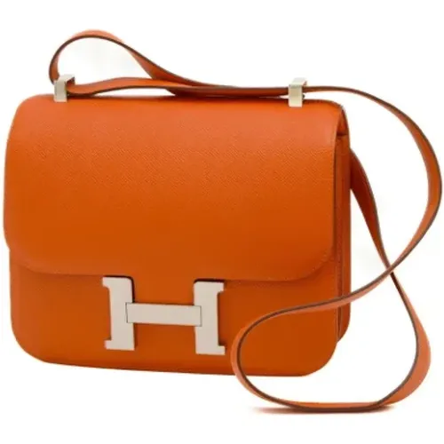 Pre-owned Cross Body Bags, female, , Size: ONE SIZE Pre-owned Leather crossbody-bags - Hermès Vintage - Modalova