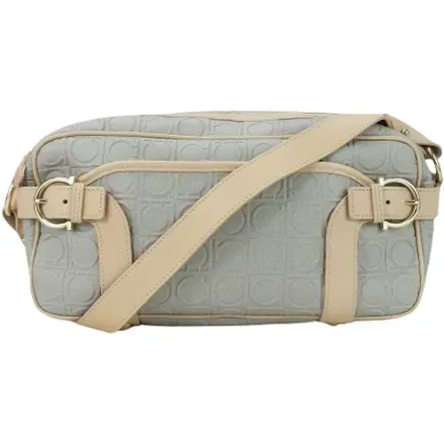 Pre-owned Cross Body Bags, female, , Size: ONE SIZE Pre-owned Canvas shoulder-bags - Salvatore Ferragamo Pre-owned - Modalova