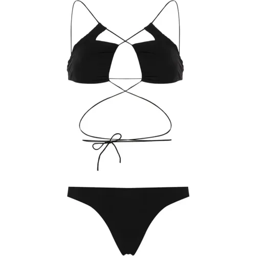 Deep Jadia Thong Swimsuit , female, Sizes: ONE SIZE - Amazuin - Modalova
