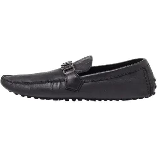 Pre-owned Leather flats , male, Sizes: 9 UK - Louis Vuitton Vintage - Modalova