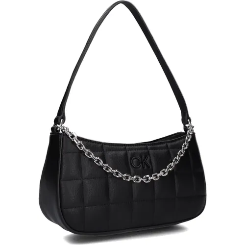 Quilted Chain Shoulder Bag , female, Sizes: ONE SIZE - Calvin Klein - Modalova