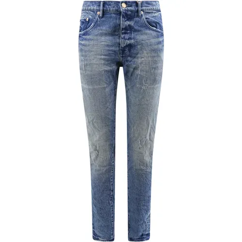 Slim Fit Low Rise Jeans , male, Sizes: W34, W33, W32, W36, W31 - Purple Brand - Modalova