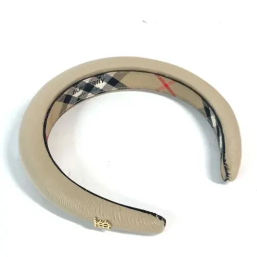 Pre-owned Accessories, female, , Size: ONE SIZE Pre-owned Canvas hair-accessories - Burberry Vintage - Modalova