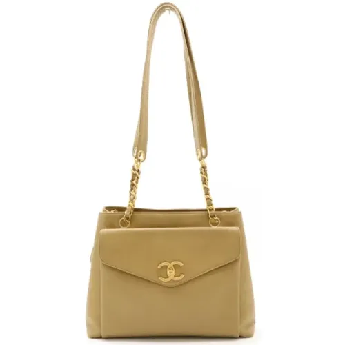 Pre-owned Tote Bags, female, , Size: ONE SIZE Pre-owned Leather totes - Chanel Vintage - Modalova