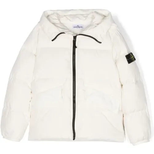 Kinder Mäntel Weiß Stone Island - Stone Island - Modalova