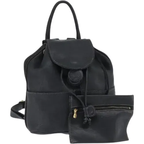 Pre-owned Backpacks, female, , Size: ONE SIZE Pre-owned Leather Backpack - Fendi Vintage - Modalova
