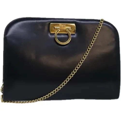 Pre-owned Leather shoulder-bags , female, Sizes: ONE SIZE - Salvatore Ferragamo Pre-owned - Modalova