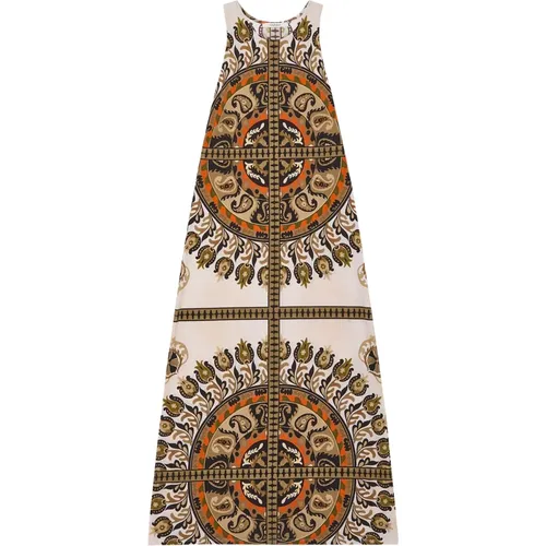Suzani Crown Jersey Kleid , Damen, Größe: L - Maliparmi - Modalova
