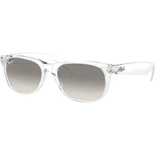 Transparente Graue Wayfarer Sonnenbrille , Herren, Größe: 55 MM - Ray-Ban - Modalova
