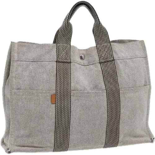 Pre-owned Tote Bags, female, , Size: ONE SIZE Pre-owned Canvas handbags - Hermès Vintage - Modalova