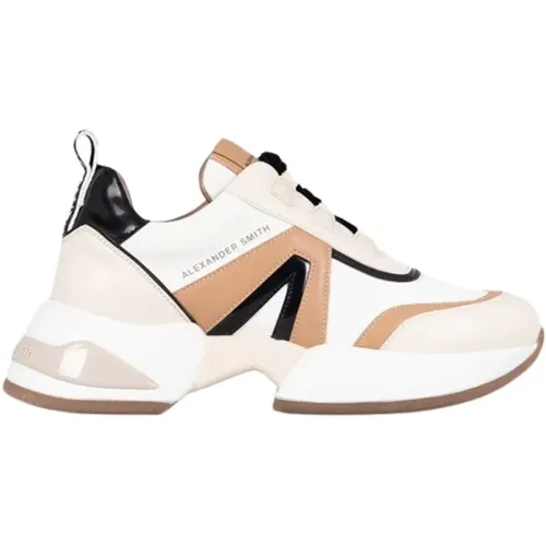 Moderne Marmor Damen Sneaker Weiß , Damen, Größe: 36 EU - Alexander Smith - Modalova