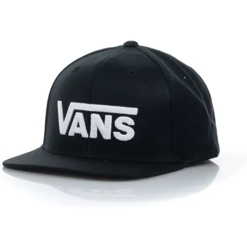 Caps, male, , Size: ONE SIZE Flat Visor Cap /White Snapback - Vans - Modalova