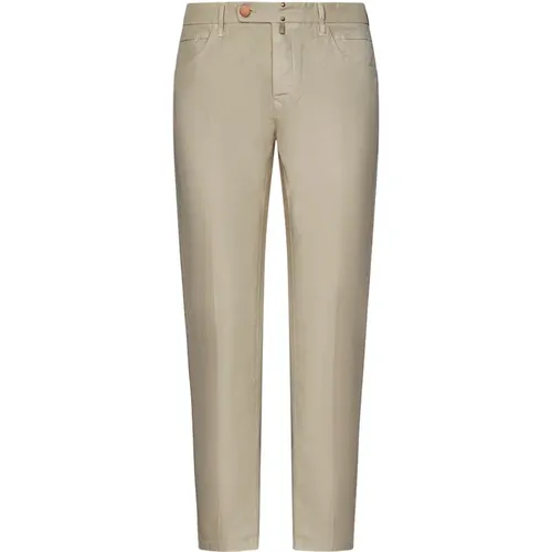 Slim-Fit Trousers , male, Sizes: W30, W32, W34 - Incotex - Modalova