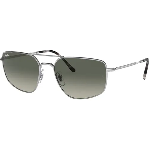 Rb3666 Sonnenbrille Silbergestell Graue Gläser , unisex, Größe: 56 MM - Ray-Ban - Modalova