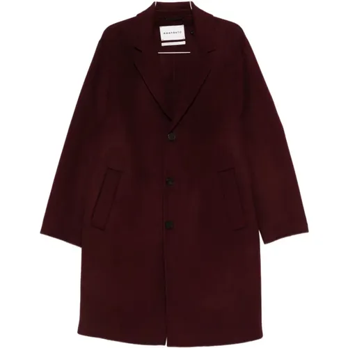 AMARÁNTO, Single-Breasted Coats, male, , Size: M Single-Breasted Coat - Amaránto - Modalova
