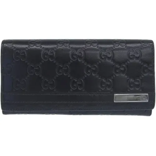 Pre-owned Wallets, female, , Size: ONE SIZE Pre-owned Leather wallets - Gucci Vintage - Modalova