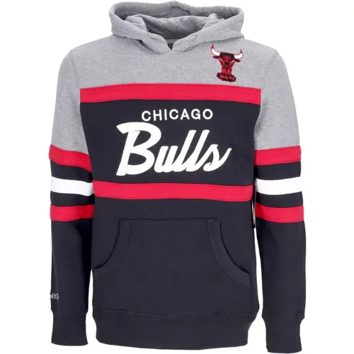 Hoodies, male, , Size: L Chicago Bulls Hoodie Hardwood Classics Black - Mitchell & Ness - Modalova