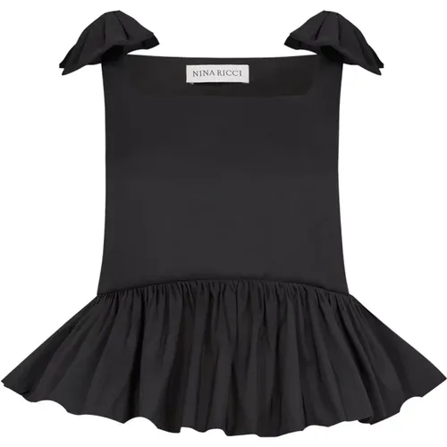 Peplum Top - Stylish Design , female, Sizes: S, M - Nina Ricci - Modalova