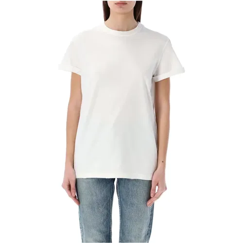 Zerissenes T-Shirt , Damen, Größe: M - Golden Goose - Modalova